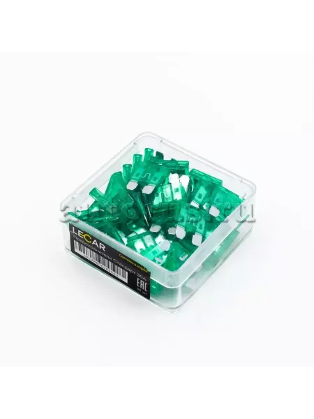 LECAR Предохранители Стандарт 30А, 50 шт, пластиковый бокс