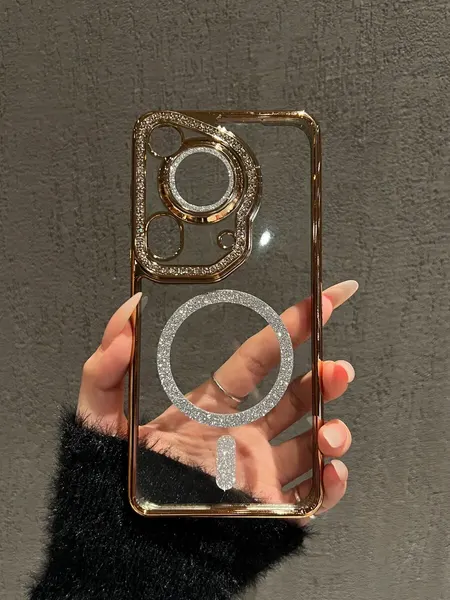 Чехол "О'кейси", накладка, для Huawei Pura 70 Ultra, со стразами, золотистый