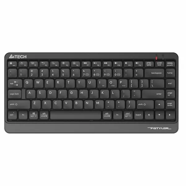 Клавиатура A4Tech "Fstyler", черно-серая, USB, беспроводная, Bluetooth, Radio (FBK11 GREY)
