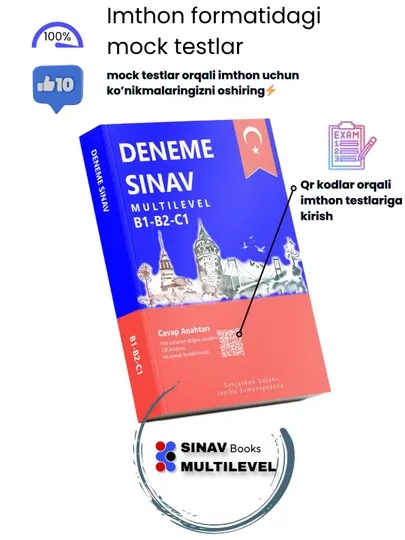 Книга Sinav Multilevel, Dinleme, Okuma, Yazma, Konusma турецкого языка для CEFR B1, B2, C1