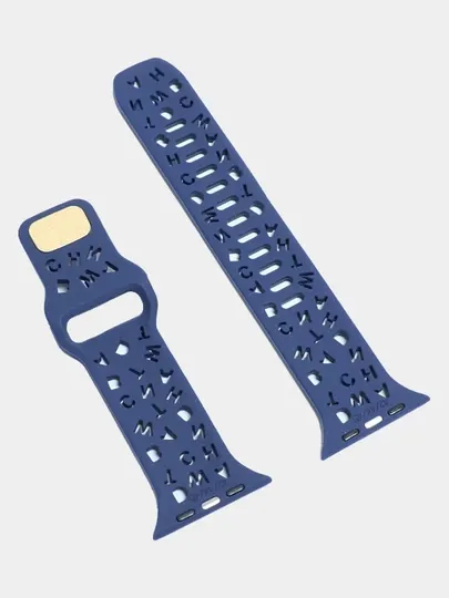 Ремешок силиконовый для Apple Watch 4, 5, 6, 7, 8, SE и Ultra, 40, 42, 44, 45, 49 мм