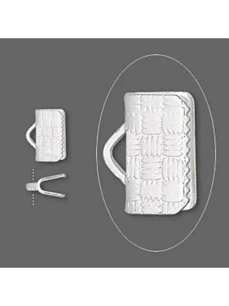 Sharmori Концевики для бижутерии, 10х7мм, зажимы для ленты, пара