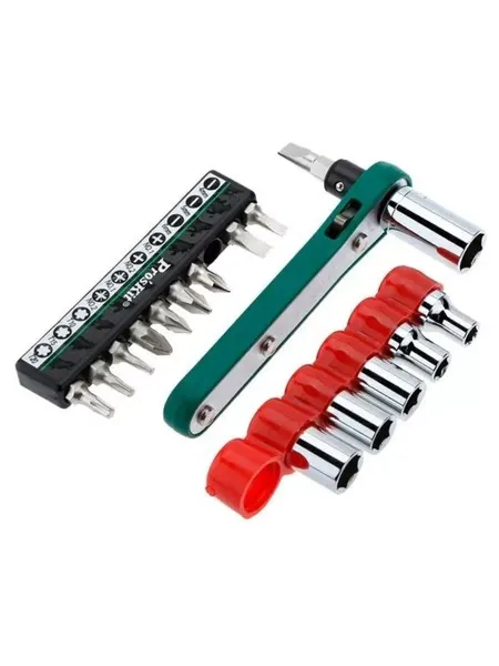 Pro'sKit Двухсторонняя трещотка с битами 1PK-202A