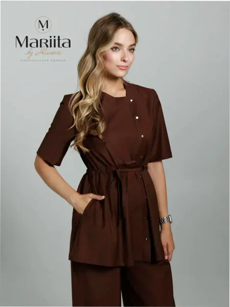 Mariita by Iliasova Рубашка медицинская стрейч