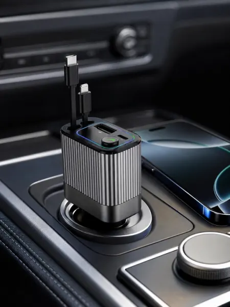 Автомобильный FM-трансмиттер KAKUSIGA KSC-1984, Bluetooth 5.4, зарядка 55W