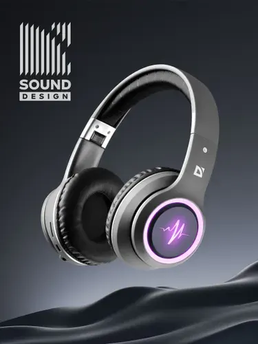 Наушники беспроводные большие с микрофоном блютуз 5.4, microSD, MP3 плеер, LED подсветка