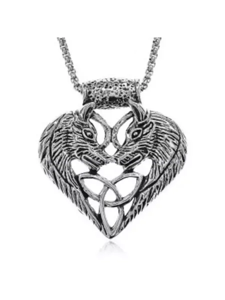 Runes&Gems Подвеска Сердце на цепочке, 4,5х4см