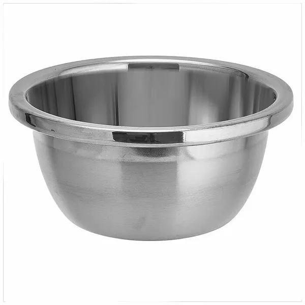 Миска из нержавеющей стали 1,3 л, 18×8,5 см WEBBER BE-0801, серебристый