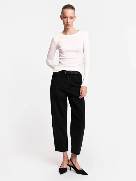 Zolla Женские джинсы Mom Fit высокой посадки