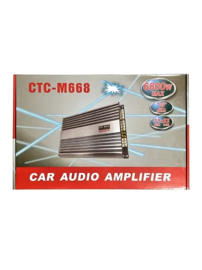 Автомобильный усилитель Kenwood CTC-M668, 4 канала класс A/B максимальная мощность 6800 Вт