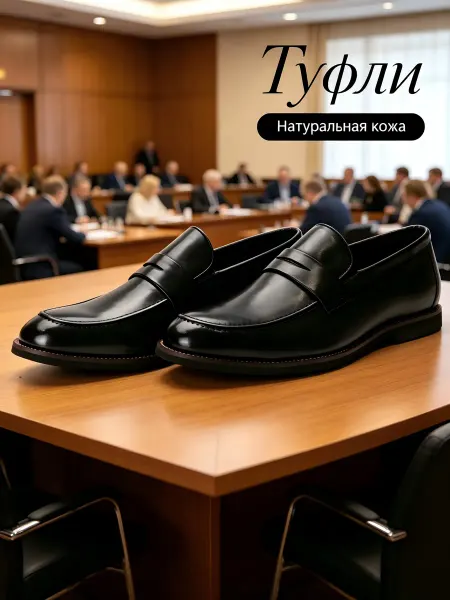 Кожаные туфли мужчины джентльмен элегантность офис повседнев