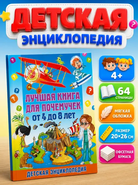 Владис Лучшая книга для почемучек от 4 до 8 лет. Энциклопедия
