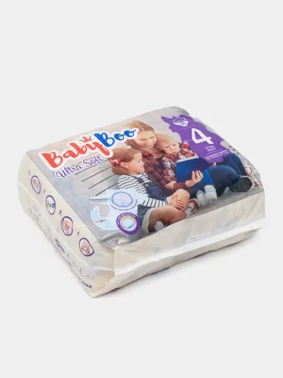 Детские подгузники BabyBoo Ultra Soft 4, 8-14 кг, 36 шт