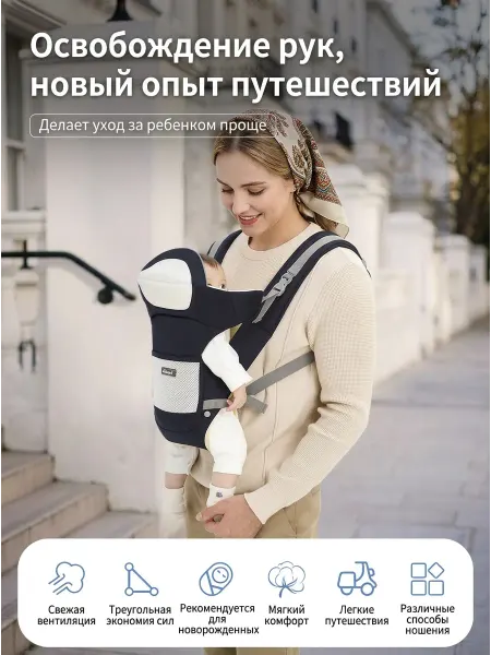 Слинг для новорожденного от 2 месяцев