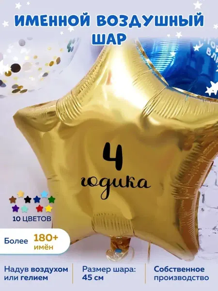 На радость всем Воздушный шар 4 года
