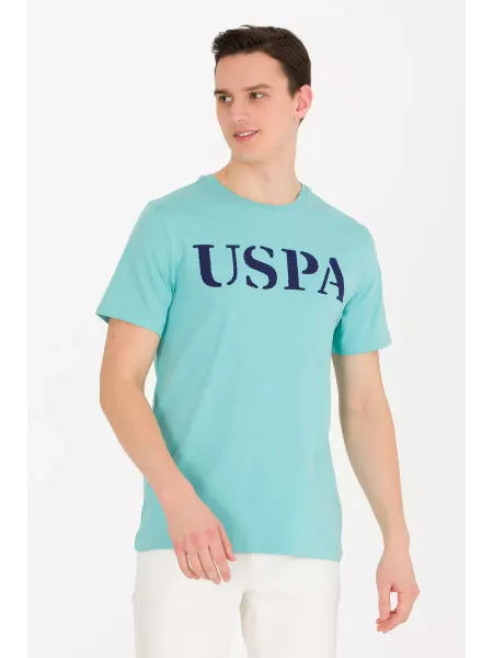 U.S. Polo Assn. Футболка однотонная с принтом на груди