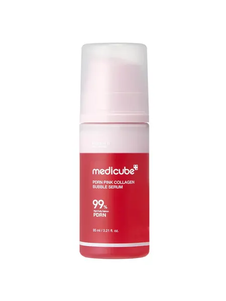 Пузырьковая сыворотка с коллагеном и пдрн medicube PDRN Pink Collagen Bubble Serum, 95 мл.