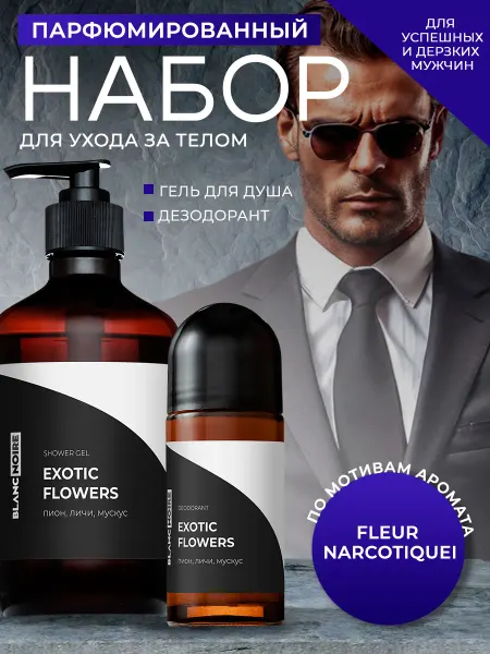BlancNoire Набор мужской косметики "Дерзкий аромат"