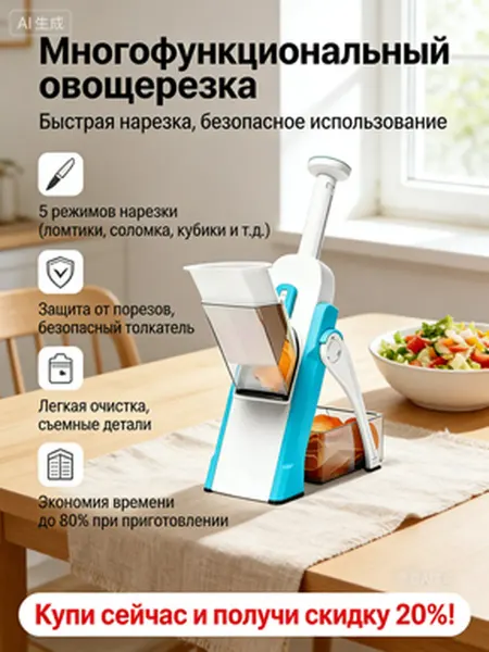 Овощерезка ручная многофункциональная
