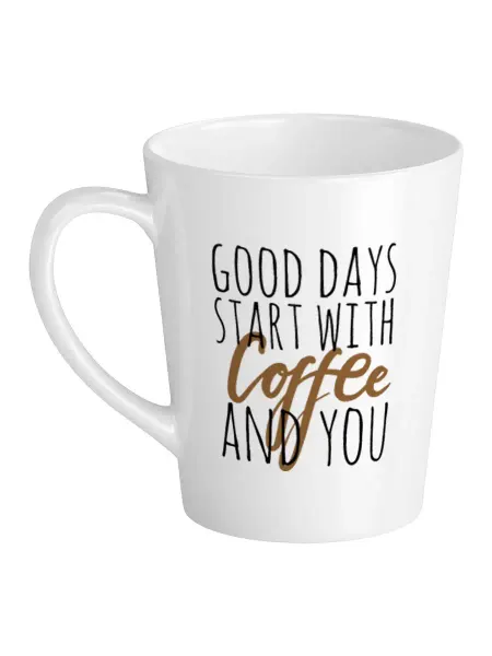 Luzimuzi Кружка Латте Good days start with coffee and you 310 мл