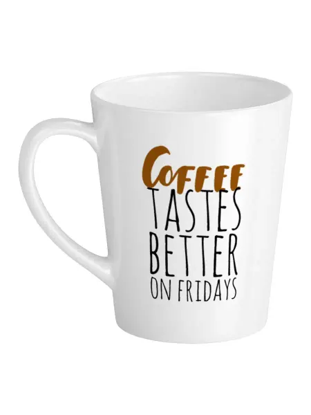 Luzimuzi Кружка Латте Coffee tastes better on Fridays 310 мл