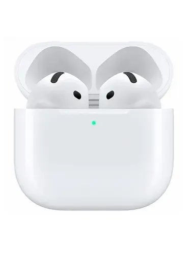 Apple Наушники беспроводные с микрофоном Apple AirPods 4, Bluetooth, белый, светло-серый
