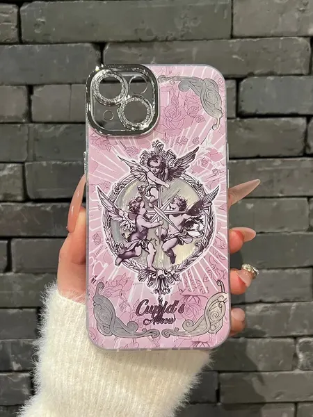 Чехол-накладка О'Кейси, для iPhone 15, сиреневый, защита камеры