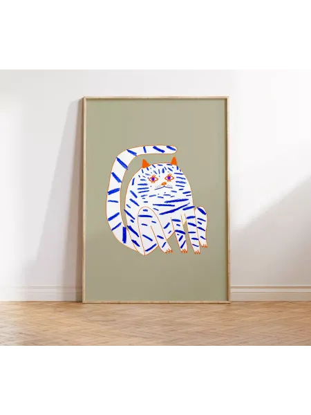 Onllyart Постер детский кот 30х40