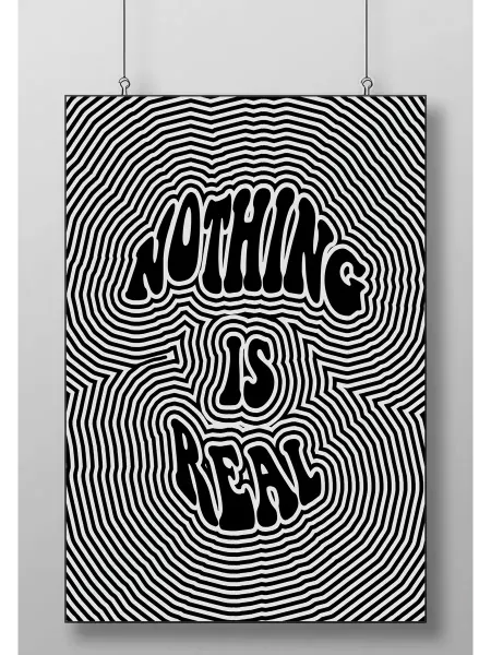 Постер Плакат Ничто Не Реально (Nothing Is Real)