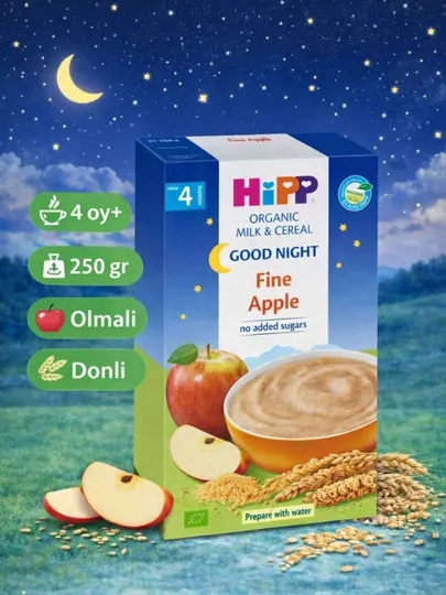 HIPP Good Night Apple детская молочная каша c яблоком, 250 гр, с 4 месяцев