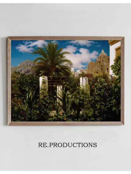 Re.productions Постер Garden of an Inn, Capri - Frederic Leighton