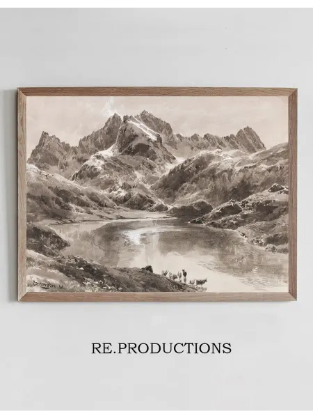 Re.productions Постер Zürsersee gegen die - Edward Theodore Compton
