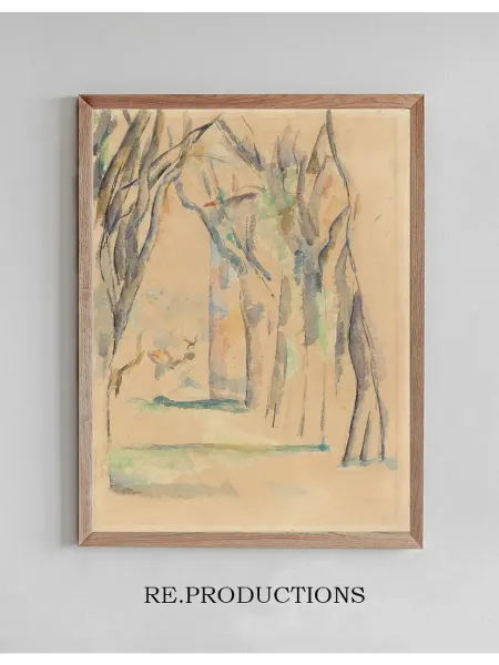 Re.productions Постер L´Allée des marronniers au Jas de - Paul Cézanne