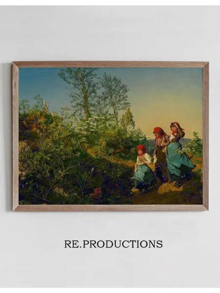 Re.productions Постер Kirchgang im Frühling - Ferdinand Georg Waldmüller