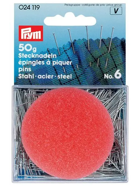 Prym Булавки-гвоздики 30х0,6мм в коробке 50г