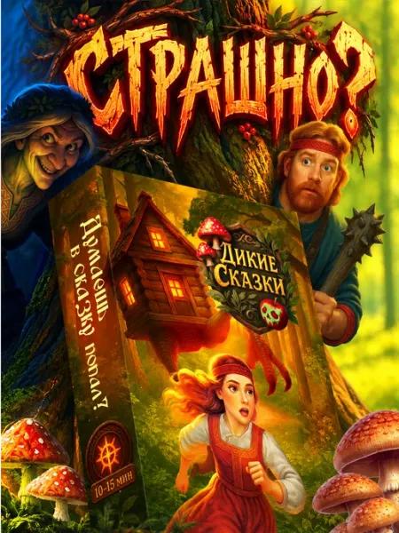 ДИКИЕ СКАЗКИ Настольная игра для детей и взрослых, для семьи и компании