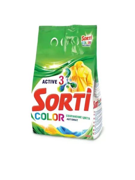 SORTI Порошок стиральный автомат Color, 2,4 кг