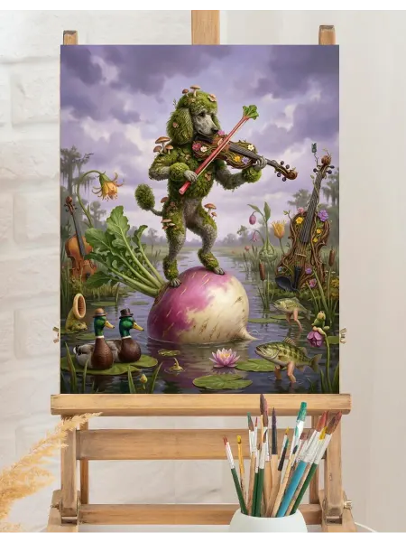 Art on Canvas Волшебный мир хаоса Картина по номерам на холсте 40х50 см