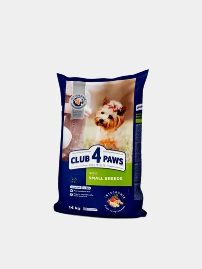 Сухой корм для собак мелких пород Club 4 Paws Premium Small Breeds, 14 кг