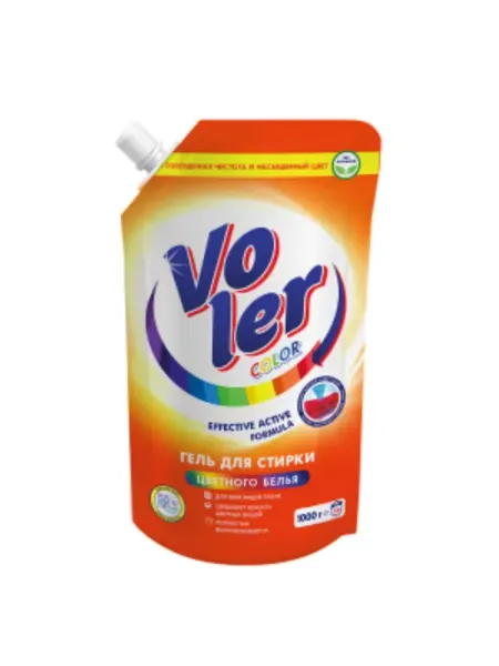 VOLER Гель для стирки Цветного белья, 1 л