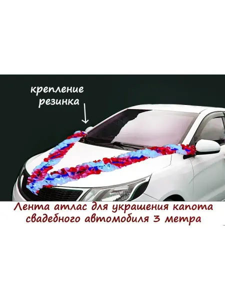 SV-ПРАЗДНИК Лента свадебная для автомобиля