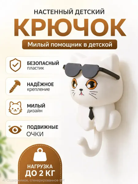 SIMS_KAVS Крючки самоклеящиеся с глазками настенные для ванной и дома