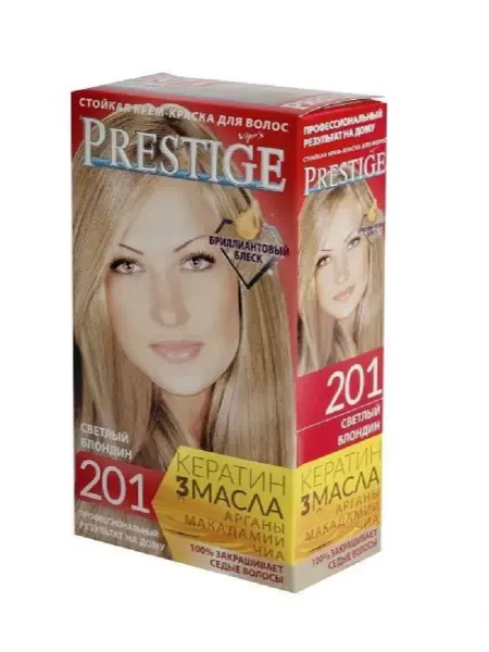 PRESTIGE Крем-краска для волос стойкая 201 Светлый блонд