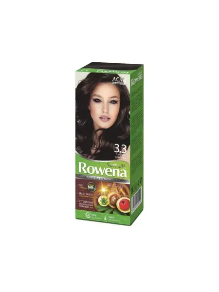 Acme Color "Rowena" Крем-краска для волос Rowena soft silk, тон 3.3 гор