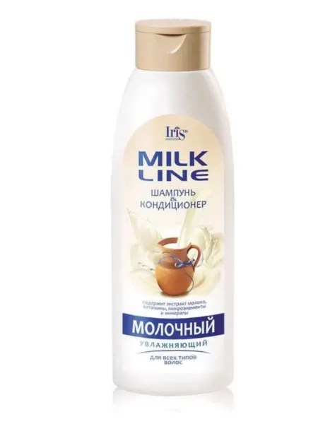IRIS COSMETIC Шампунь-кондиционер Увлажняющий Молочный 1000 мл