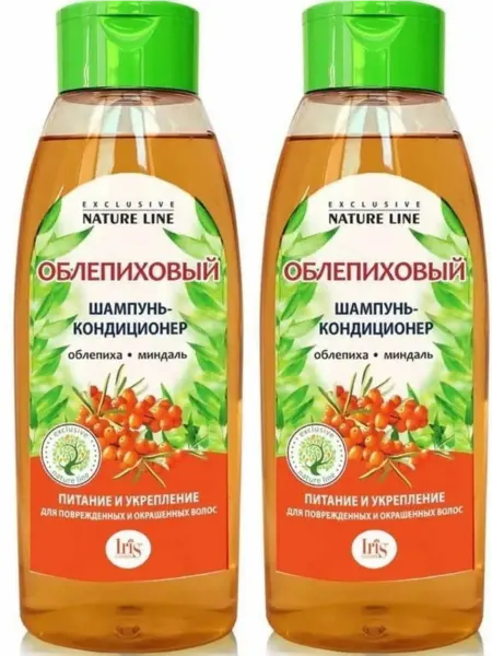 IRIS Шампунь-кондиционер облепиховый, 520мл 2 шт