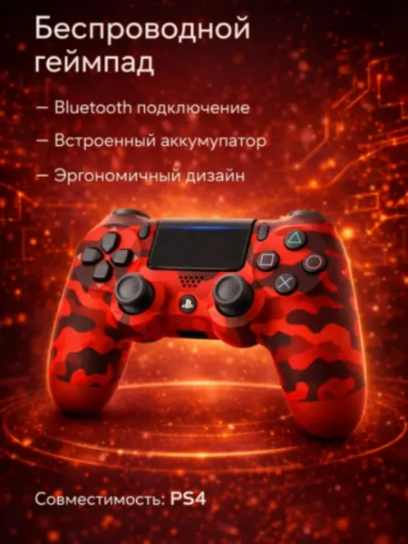 Беспроводной контроллер FIFA Limited Edition для Sony PlayStation 4 (черный/многоцветный)