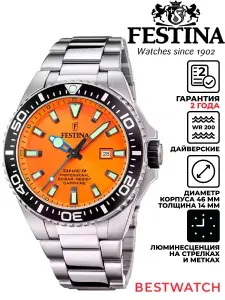 Дайверские мужские наручные часы Festina The Originals F20663.4