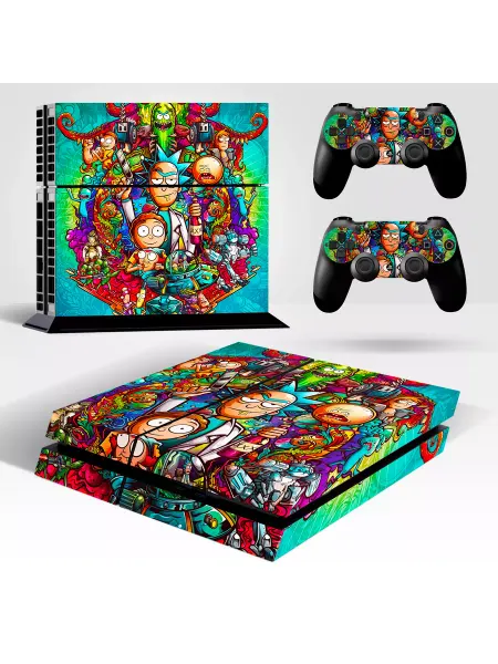 Рик и Морти Наклейка пленка для приставки Sony PlayStation 4 FAT