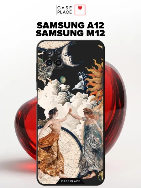 Samsung Матовый чехол на A12 M12 ангел